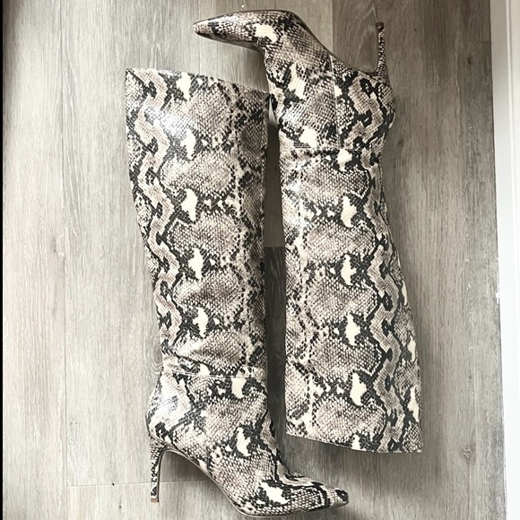 Kimari Snake Print Heel Boot - Picture 4 of 6